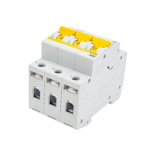 Выключатель автоматический IEK MVA31-3-006-C 6A тип C 6kA 3П 400В белый