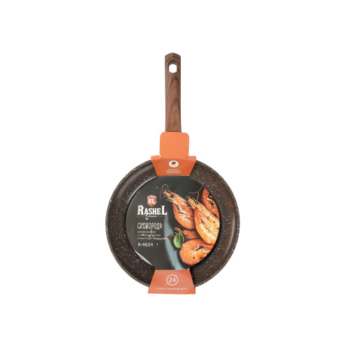Сковорода Rashel R-6626 26см коричневый