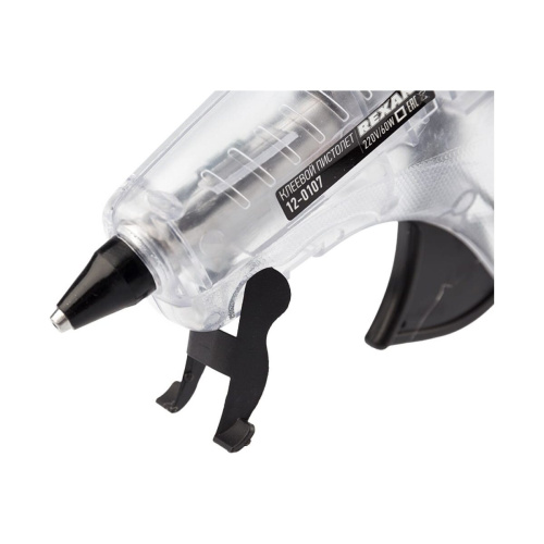 Пистолет клеевой Rexant 12-0107 60Вт, d11мм, Прозрачный корпус, с кнопкой, блистер