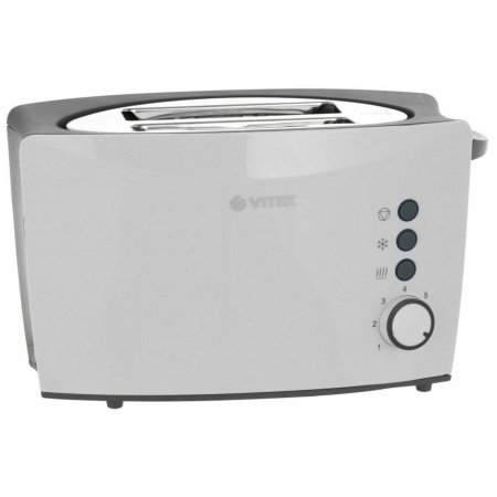 Тостер Vitek VT-7166MC белый/серый