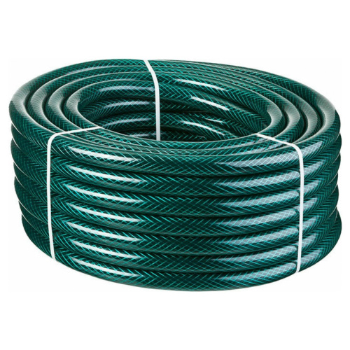 Шланг поливочный Вихрь 73/7/2/13 ПВХ трёхслойный армированный 1/2, 25м (зелёный)