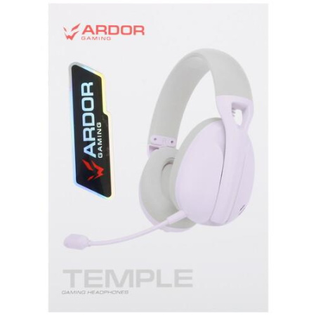 Беспроводные/проводные наушники ARDOR GAMING Temple фиолетовый