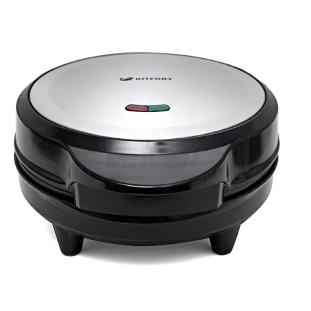Вафельница Kitfort KT-1617 серебристый/черный