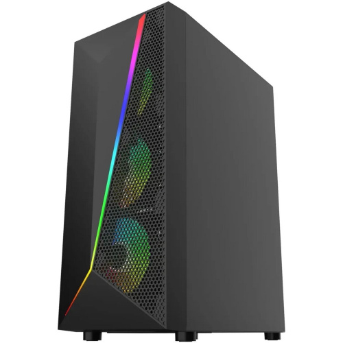 Корпус Bloody BD-CC106F черный без БП ATX 4x120mm 1xUSB2.0 1xUSB3.0 audio bott PSU