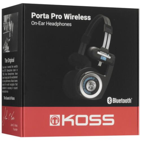 Беспроводные/проводные наушники KOSS Porta Pro Wireless черный