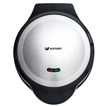 Вафельница Kitfort KT-1617 серебристый/черный