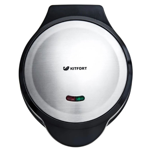 Вафельница Kitfort KT-1617 серебристый/черный