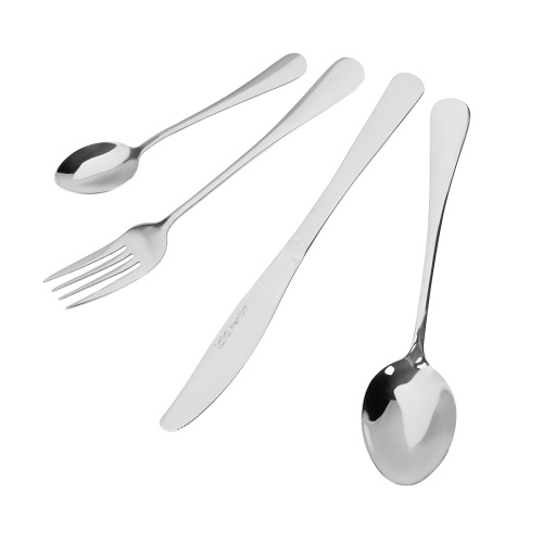 Набор столовых приборов LARA LR10-25/24 Альфа 24 предмета, 6 персон, зеркальная полировка