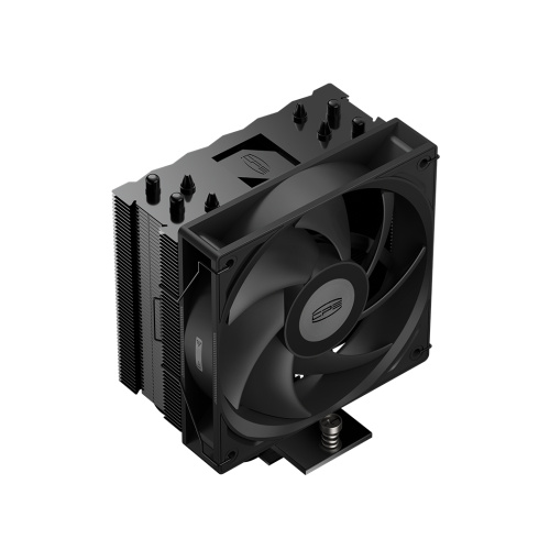 Кулер PCCooler RT400 BK S115X/1200/1700/1851/AM4/AM5 (TDP 235W, 1x120mm PWM Fan, 4 тепловые трубки 6мм, 500-2200RPM, 32dBa)