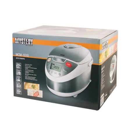 Мультиварка Mystery MCM-1010 серебристый/белый