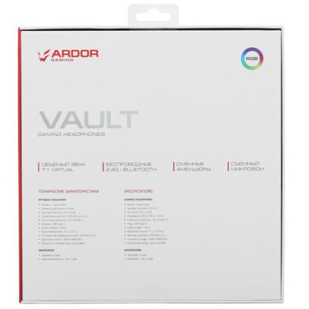 Беспроводные/проводные наушники ARDOR GAMING Vault серый