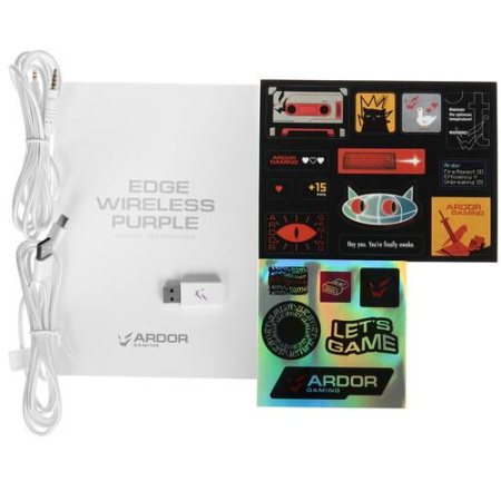 Беспроводные/проводные наушники ARDOR GAMING Edge Wireless фиолетовый