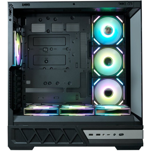 Корпус XASTRA Q700 7ARGB-FS-C10-UC Black (Q700-7FS12A-C10-UC) ATX/Aquarium/Screewless/7x120mm ARGB PWM Daisy Chain FS fans/Argb+PWM HUB 10port/Type C