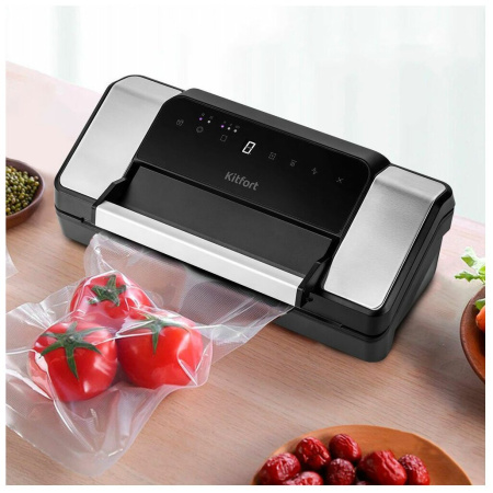 Вакуумный упаковщик Kitfort КТ-1532 черный/серебристый