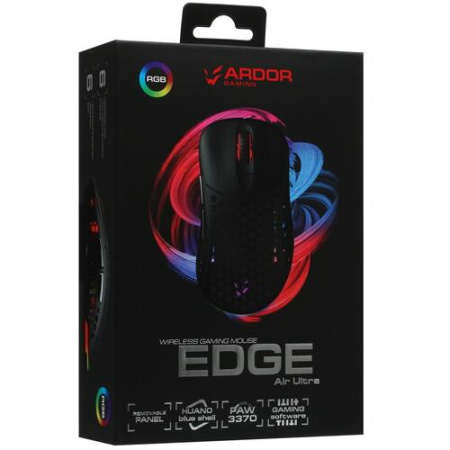 Мышь беспроводная/проводная ARDOR GAMING Edge Air Ultra [ARDW-EGA3370-BK] черный