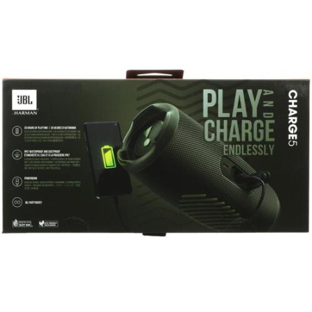 Портативная колонка JBL Charge 5, зеленый