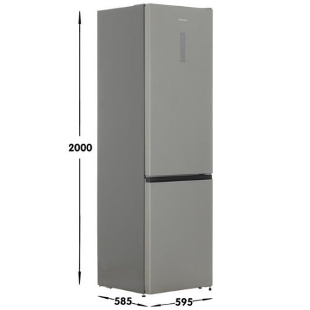 Холодильник с морозильником Hisense RB434N4BC2 серебристый