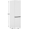 Холодильник с морозильником Beko B1RCNK312W белый