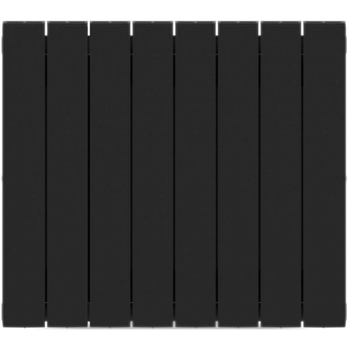 Биметаллический радиатор отопления Rifar Supremo 500 боковое подключение 8 секций антрацит