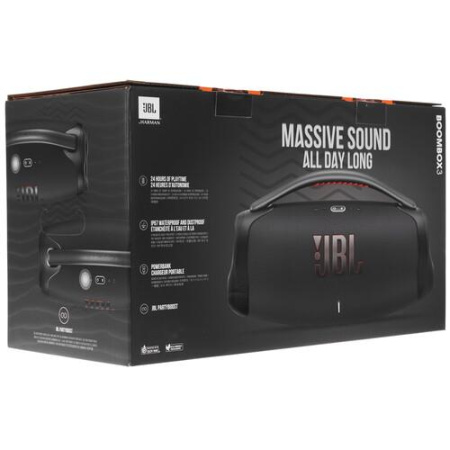 Портативная колонка JBL Boombox 3, черный