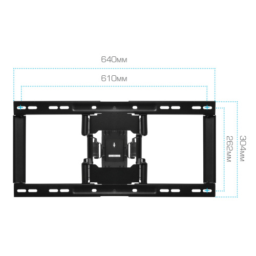 Кронштейн для телевизора Kromax Ultra Slim-102 черный
