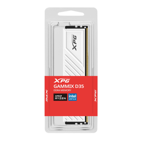 ОЗУ ADATA XPG Gammix D35 RGB Gaming Memory AX4U320032G16A-SWHD35 32GB DDR4 3200 U-DIMM CL 16-20-20, white