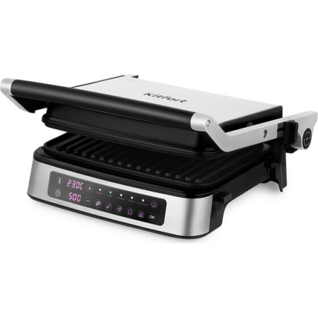 Электрогриль Kitfort КТ-1687 серебристый/черный
