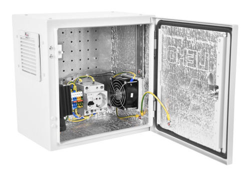 Шкаф серверный ЦМО Эконом (ШТВ-НЭ-3.3.21-3ААА-Т2) настенный 6U 300x300мм пер.дв.стал.лист задн.дв.спл.стал.лист несъемные серый 180мм 8кг 300мм IP66