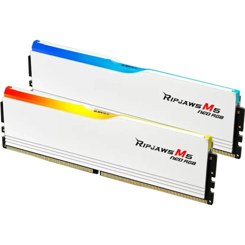 ОЗУ G.SKILL Rip Jaws M5 Neo RGB 96GB (F5-6000J3036F48GX2-RM5NRW) (2x48GB) DDR5 6000MHz CL30 (30-36-36-96) 1.35V / White
