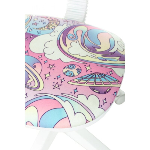 Кресло Бюрократ CH-W204NX/Moon-PK мультиколор луна розовая крестов. пластик пластик белый