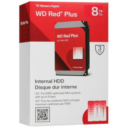8 ТБ Жесткий диск WD Red Plus [WD80EFPX]