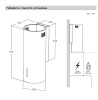 Вытяжка пристенная Midea MH40K250B черный/черный