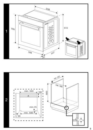 Электрический духовой шкаф Indesit IFE 3634 BL черный