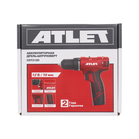 Дрель-шуруповерт ATLET CDT212D АКБ+ЗУ