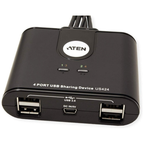KVM-переключатель электронный Aten US424-AT 4 Port USB Sharing Device