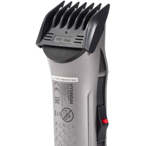 Машинка для стрижки Hyundai H-HC7115 черный (насадок в компл 4шт)