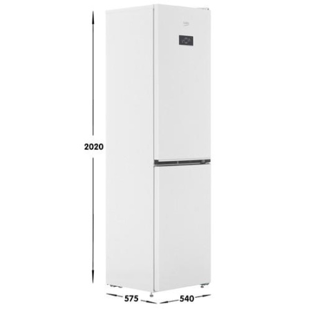 Холодильник с морозильником Beko B3R0CNK332HW белый