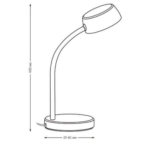 Светильник Gauss GT6012 на подставке черный 8Вт