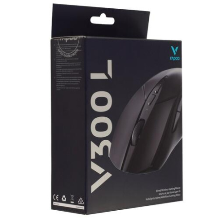 Мышь беспроводная/проводная RAPOO V300L  черный
