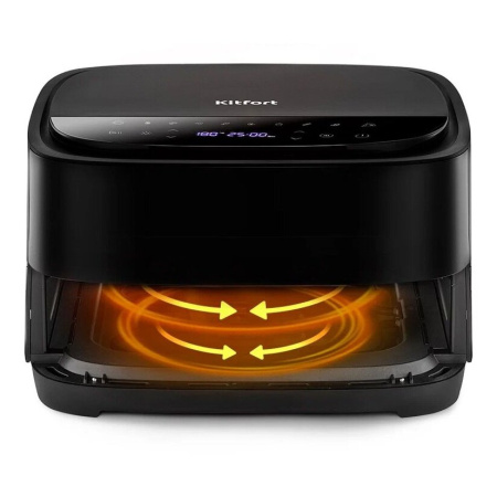 Аэрогриль Kitfort КТ-2289 черный и серебристый