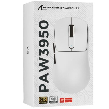Мышь беспроводная/проводная Attack Shark V5 [SharkV5Black] черный