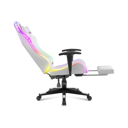 Игровое кресло Defender Watcher RGB Led 64336 White