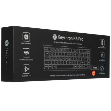 Клавиатура проводная + беспроводная Keychron K6 Pro