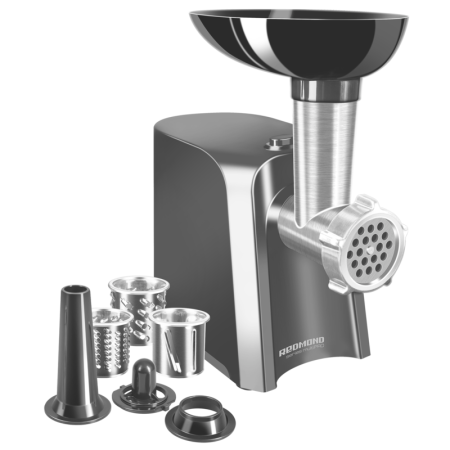 Мясорубка Redmond RMG-1223-6 черный/серебристый