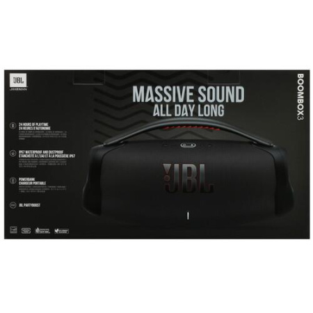 Портативная колонка JBL Boombox 3, черный
