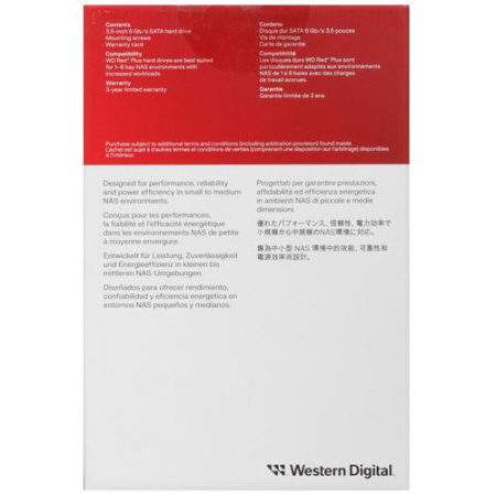 8 ТБ Жесткий диск WD Red Plus [WD80EFPX]