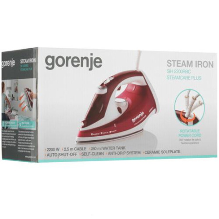 Утюг Gorenje SIH2200RBC красный