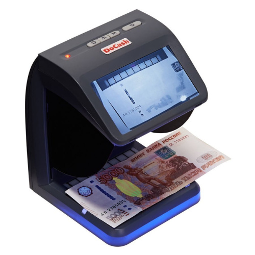 Детектор банкнот Docash Mini Combo просмотровый мультивалюта