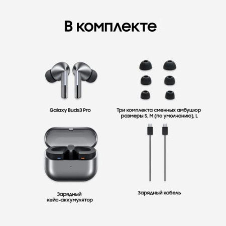 Наушники TWS Samsung Galaxy Buds 3 Pro серый