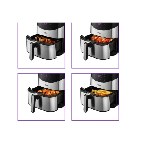 Аэрогриль Kitfort КТ-2231 серебристый/черный